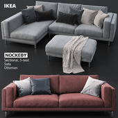 Диваны и пуфик IKEA NOCKEBY