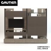 Мебель для TV и мультимедиа - GAUTIER COLLECTION ADULIS - COMPOSITION 3