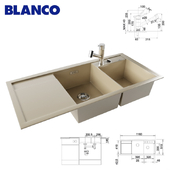 Мойка BLANCO AXIA II 8 S и смеситель BLANCO TIVO-S