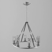 Dakota 8lt Chandelier Polished Antique Nickel