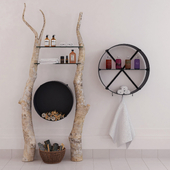 Shelves for sauna