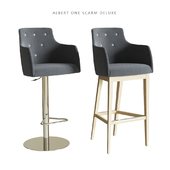 Bar stool Accento ALBERT ONE SG SCARM DELUXE \ METAL DELUXE