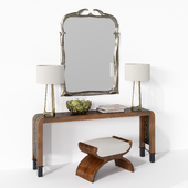 Wisteria Long Table by Bill Sofield with decor | Baker Furniture