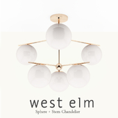 Sphere + Stem Chandelier