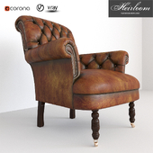 Classic Chesterfield 1 set sofa and footstand