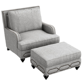 Bernhardt Franklin Chair & Ottoman
