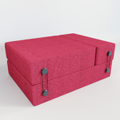 Folding pouffe