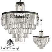 Люстра RH 1920s Odeon Clear Glass Fringe Chandelier - 6 rings