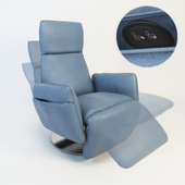 POLTRONA FRAU Pillow armchair, 3 different positions