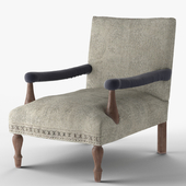 Loki Washed Grey Kilim Arm Chair