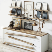 Aviation themed decorative loft set