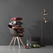 BoConcept Set: Adelaide Chair & Duo Stehlampe