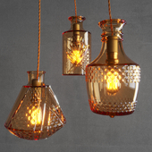 Restaurant Bar creative fashion bottle chandelier