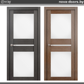 Doors of Dominica (eco-wool) 70X gray melinga \ 70X wenge malinga