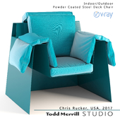 Chris Rucker, Indoor / Outdoor Powder Coated Steel Deck Chair