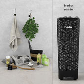 Decorative sauna set
