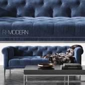 ITALIA CHESTERFIELD FABRIC SOFA