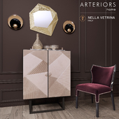 ARTERIORS Home Gatsby Cocktail Cabinet Miami Chair Decor Set