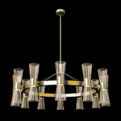 Gold Leaf Murano Glass Chandelier