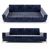 Modern Italian Blue Nubuck Sofa