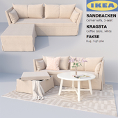 IKEA  SANDBACKEN Corner sofa