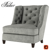 Baker Moderne Wing Chair