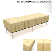 Ipe cavalli ottoman chaise bench