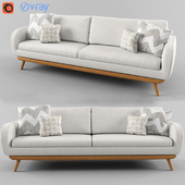 Modern white sofa