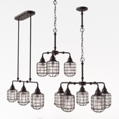 RUSTIC LOFT CAGE BATH LIGHT_CL