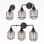 RUSTIC LOFT CAGE BATH LIGHT WL