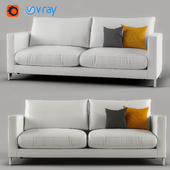 Gray and orange modern lounge