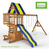 Peninsula Wooden Swing Set