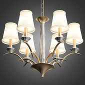 Hudson Valley Marcellus 6-light Aged Brass Chandelier