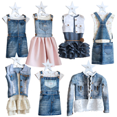 Jeans dresses for a little princesse