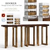 Hooker Melange Connelly Hall Console & Arteriors Garrison Hurricane