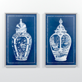 Navy Urn