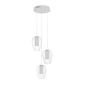 94341 LED suspension VENCINO, Ø380, 3x6W (LED), steel, white