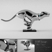 KARE Design Deko Figur Panther chrom