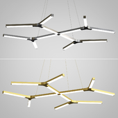 Quad-Y LED Chandelier by Sonneman