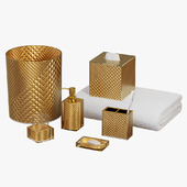 Diamond Elite Gold Bath Accents by Sherry Kline