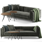 Calligaris Danny sofa and Calligaris Tweet coffee tables