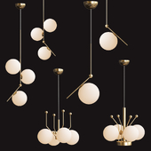 Flos IC Lights set gold lamp