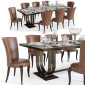 Sicis. Chair-rivoli, table-concorde