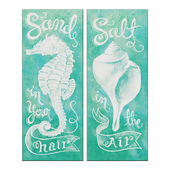 Coastal 8-Inch x 20-Inch Wall Art