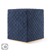 Footstool cris cross Navy