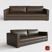 MODENA SHELTER ARM LEATHER SOFA