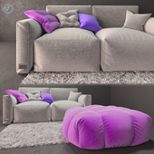 Диван ковер пуф - Sofa set