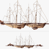 Curtis Jere Ships In The Harbor Wall Decoration