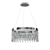 39279 LED suspension ANTELAO with dimm., 28W (LED), Ø610, H1500, steel, chrome / crystal, transparent