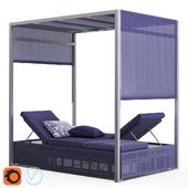 CRATE and BARREL_Dune Double Chaise Sofa Lounge
